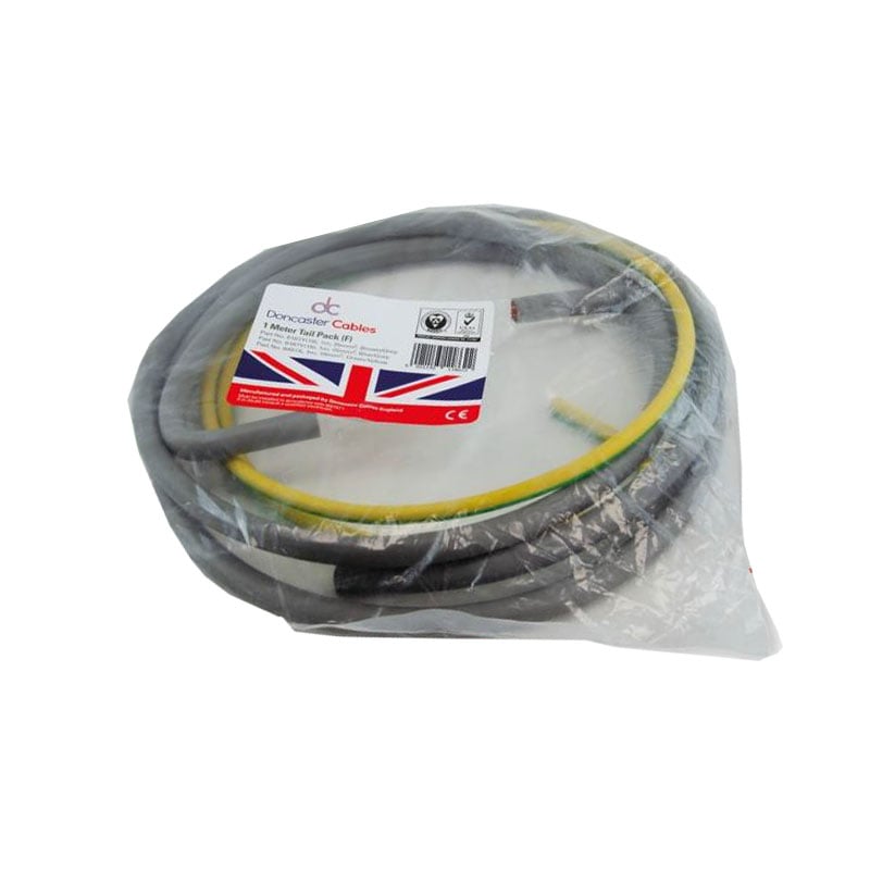 *FREE UK P&P* electrical cable wiring ~Cheapest~ Meter Tail Kit 25mm 1m length 