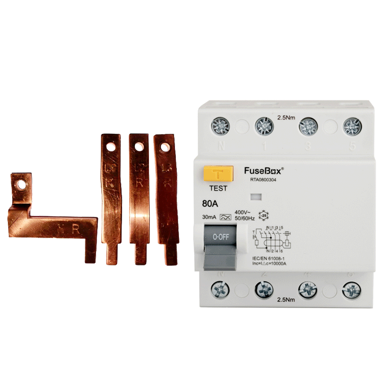 FuseBox 4 Pole RCD Incomer Connection Kit For TPN Distribution Boards