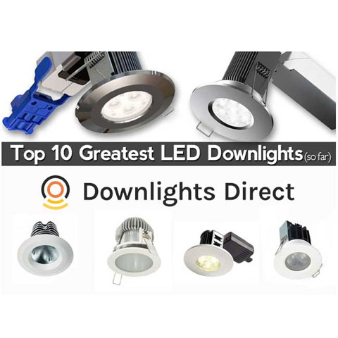 20 x 7W LED Fire Rated Downlights Ceiling Downlighters Spot Lights GU10 Dimmable 
