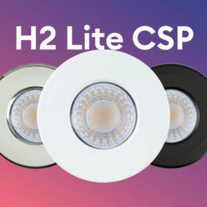 H2 Lite CSP CCT integrated LED downlight from Collingwood Lightin
