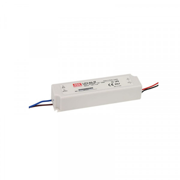 60W 12VDC Single Output LED Driver, Mean WELL, LPV-60-12
