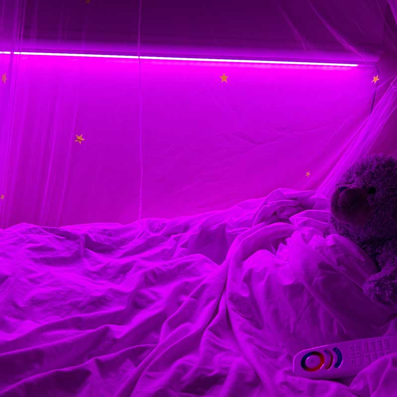 LED strip light purple light
